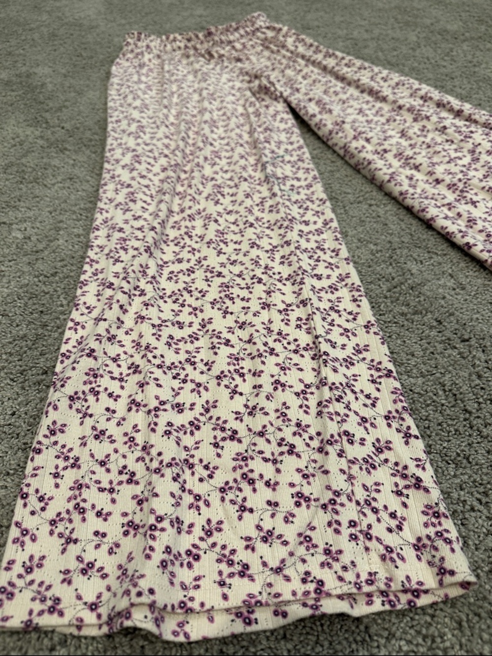 Aerie Off-Duty Pointelle Trouser PJ (XS, Pink Petal) - Picture 7 of 11